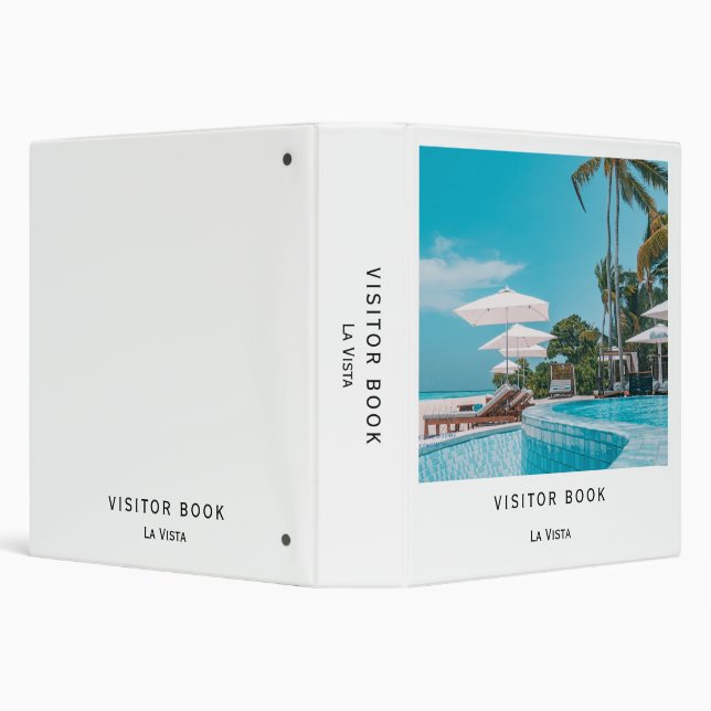 Modern Photo | Custom Vacation Rental Guest Info Binder (Background)