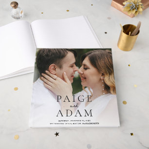 Modern Photo Editorial Wedding Guest Book