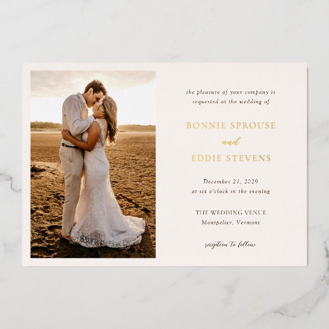 Modern Photo Elegant Wedding (Front)