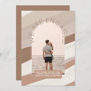 MODERN PHOTO ENGAGEMENT INVITE - Mixed Colours