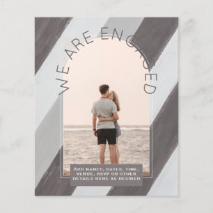 MODERN PHOTO ENGAGEMENT INVITE - Mixed Colours Flyer