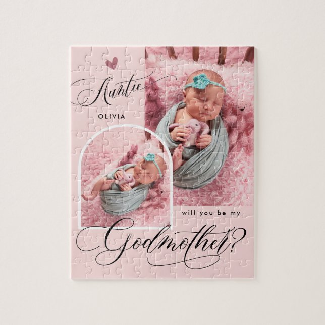 Modern Photo Godmother Proposal  Jigsaw Puzzle (Vertical)