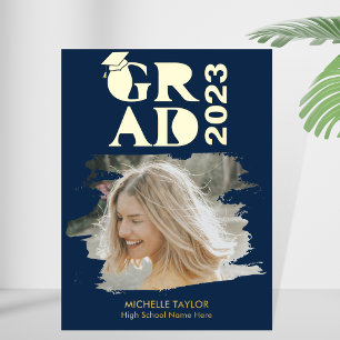 Modern  Photo Graduate High School Frame  Foil Prints