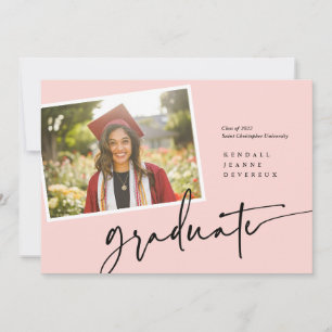 Modern Photo Graduate Snapshot Announcement
