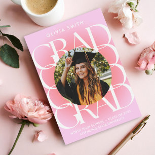 Modern  Photo Graduation Announcement