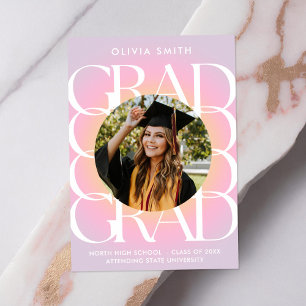 Modern Photo Graduation Announcement