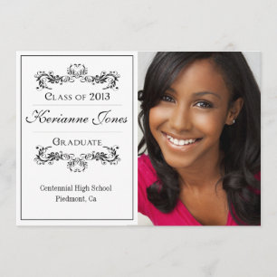 Modern Photo Graduation Announcement