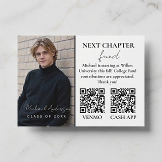 Modern Photo Graduation Announcement Card