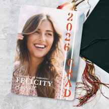 Modern Photo Graduation Announcement Class of 2026