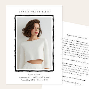 Modern Photo Graduation Announcement Class of 2026