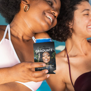 Modern Photo Graduation Can Cooler