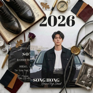 Modern Photo Graduation Invitation Card 2026