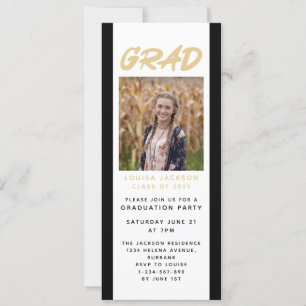 Modern Photo Graduation Party Digital Evite Invitation