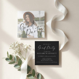 Modern Photo Graduation Party Enclosure Card