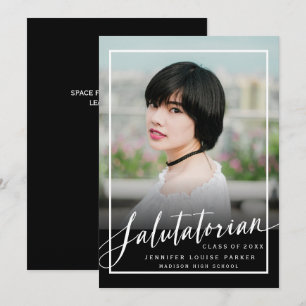 Modern Photo Graduation Salutatorian V2 Announcement