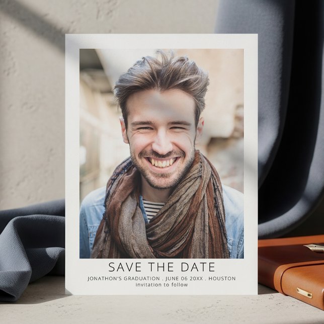 Modern Photo Graduation Save The Date (Creator Uploaded)