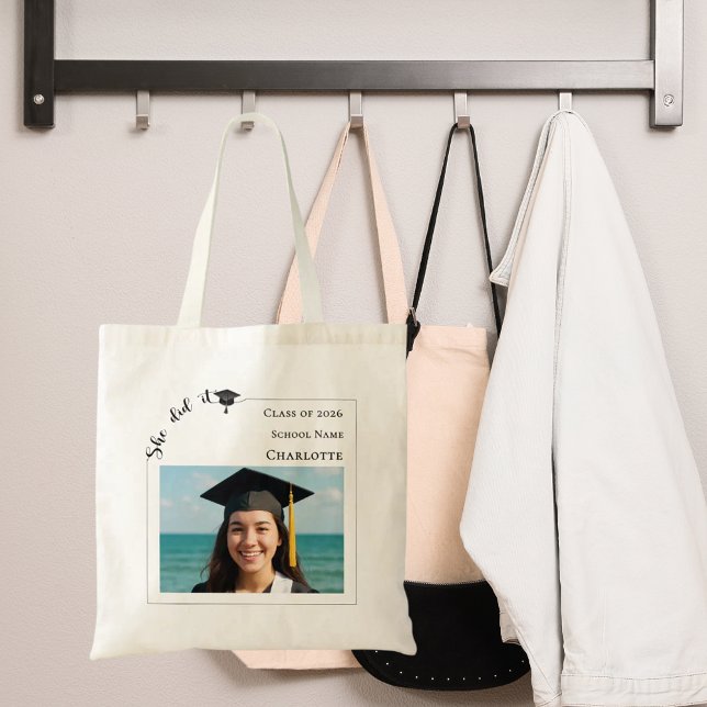 Modern photo Graduation Tote Bag (Creator Uploaded)