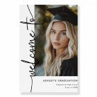 Modern Photo Graduation Welcome Sign