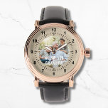 Modern Photo Grandpa Script Heart<br><div class="desc">Modern Photo Grandpa Script Heart Watches features your favourite photo with the text "We (heart) you Grandpa" in a modern white typography overlay. Personalize by editing the text in the text box provided. Designed by ©Evco Studio www.zazzle.com/store/evcostudio</div>