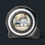 Modern Photo Grandpa Script Heart 1<br><div class="desc">Modern Photo Grandpa Script Heart Tape Measure features your favourite photo with the text "We (heart) you Grandpa" in a modern white typography overlay. Personalize by editing the text in the text box provided. Designed by ©Evco Studio www.zazzle.com/store/evcostudio</div>