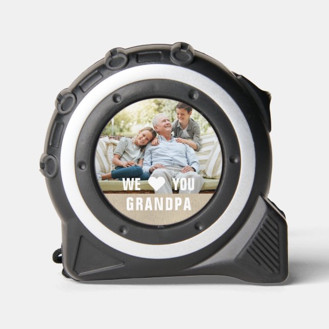 Modern Photo Grandpa Script Heart 1 (Front)