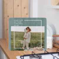Modern Photo Green Family Lovely Gift