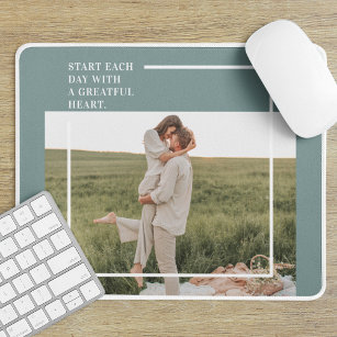 Modern Photo Green Family Lovely Gift Mouse Pad