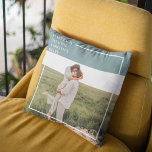 Modern Photo Green Family Lovely Gift Outdoor Pillow<br><div class="desc">Introducing the Modern Photo Green Family Lovely Gift! This gift is a perfect way to capture and celebrate the love and bond within a family, while adding a touch of elegance and modernity to any home decor.The Modern Photo Green Family Lovely Gift is not only a beautiful decorative piece but...</div>
