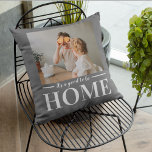 Modern Photo Grey It's good To Be Home Quote Gift Outdoor Pillow<br><div class="desc">Modern Photo Grey It's good To Be Home Quote Gift</div>