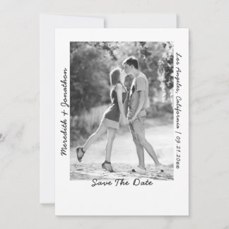 Modern Photo Handwritten Wedding Save The Date