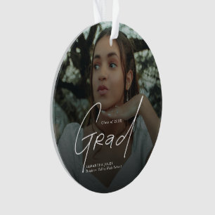 Modern Photo High School Graduation Gifts Ornament