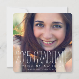 Modern Photo High School Graduation Party Invitation