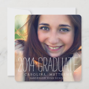 Modern Photo High School Graduation Party Invitation