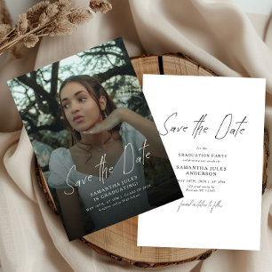 Modern Photo High School Graduation  Save The Date