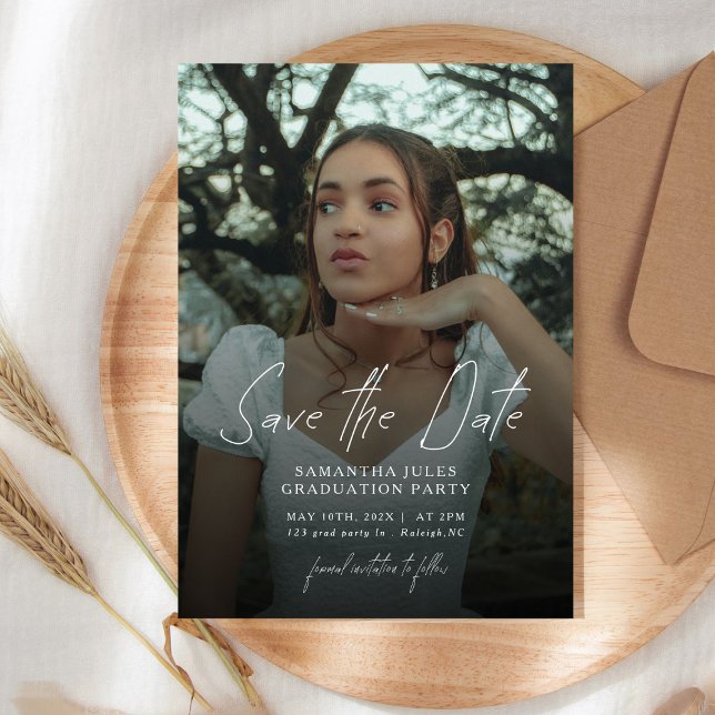 Modern Photo High School Graduation  Save The Date (Creator Uploaded)