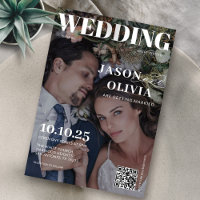 Modern Photo Magazine Cover Unique Wedding