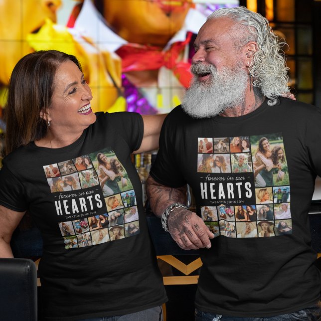 Modern Photo Memorial Funeral T-Shirt (Creator Uploaded)