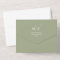 Modern Photo Minimalist Sage Green QR Code RSVP 