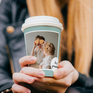 Modern Photo Mint Lovely Grandma Gift Paper Cups