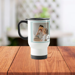 Modern Photo Mint Lovely Grandma Gift Travel Mug