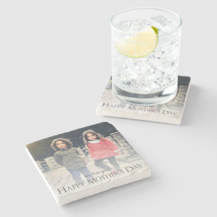 Modern Photo Mother's Day Stone Coaster