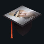 Modern Photo Name & Graduation Year Cap Topper<br><div class="desc">Elegant graduate photo tassel topper,  perfect for college.</div>