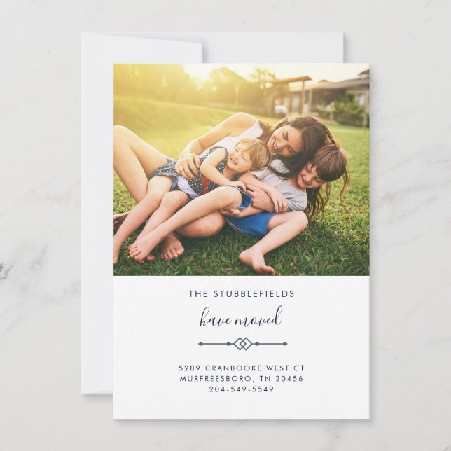 Modern Photo New Address Moving Announcement (Front)