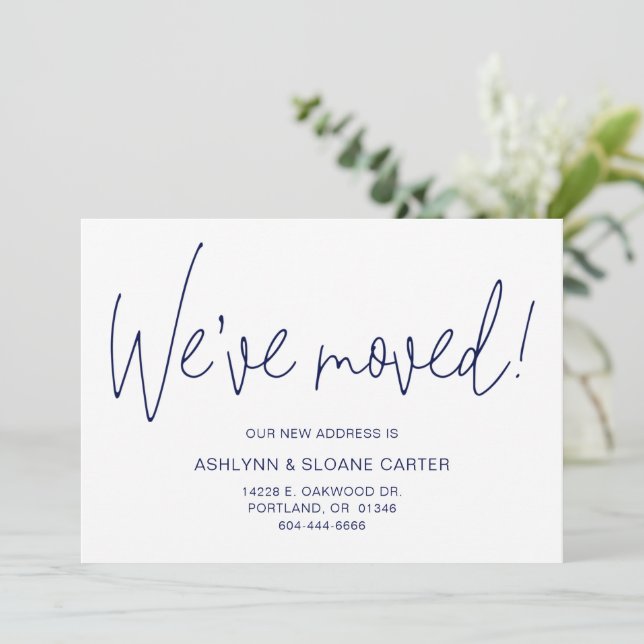 Modern Photo New Home Announcement (Standing Front)
