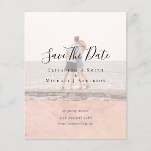Modern PHOTO OVERLAY TEXT SAVE DATES Budget Flyer