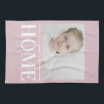 Modern Photo Pastel Pink Family Home Gift Kitchen Towel<br><div class="desc">Modern Photo Pastel Pink Family Home Gift</div>