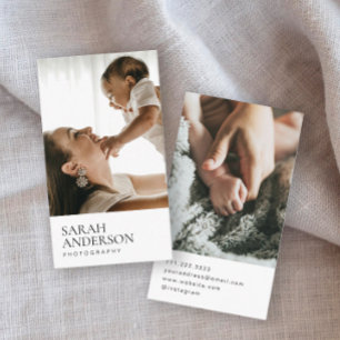 Modern Photo Photographer Business Card