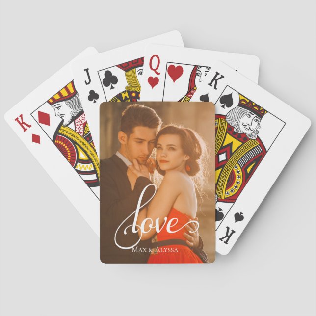 Modern Photo Playing Cards (Back)