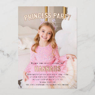 Modern photo princess party birthday