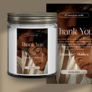 Modern Photo Product Candle Label